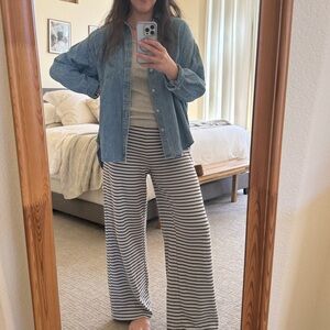 Striped Wide Leg Pants